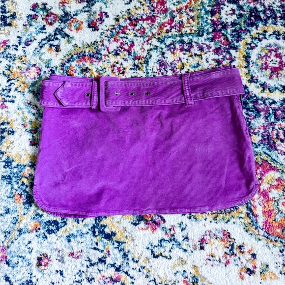 Free People On The Go-go Cord mini Skirt - Picture 1 of 7